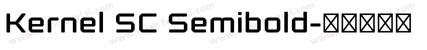 Kernel SC Semibold字体转换